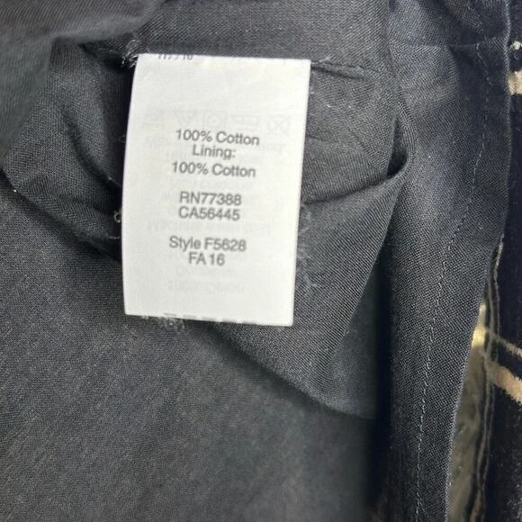 Madewell Cotton Windowpane Mini Skirt Black White Double Gauze Size 0 - Picture 9 of 9